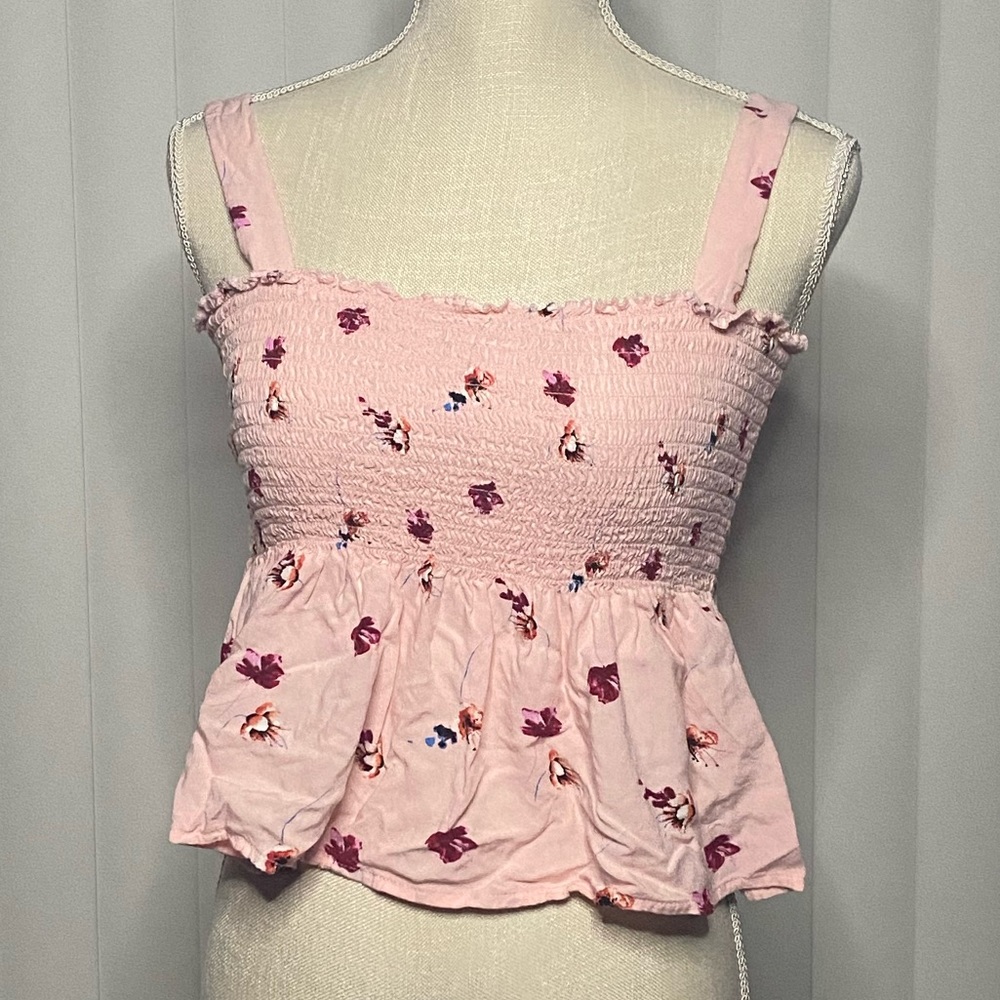 Mossimo floral cropt tank top